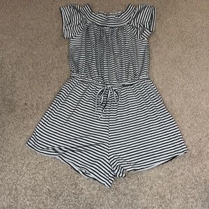 Striped Romper - like new size small